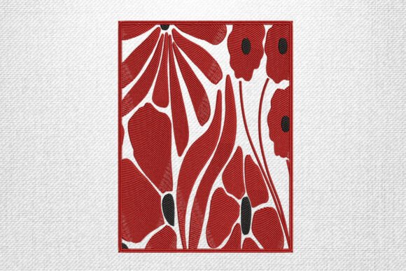 Bold Red Poppy Floral Embroidery Review
