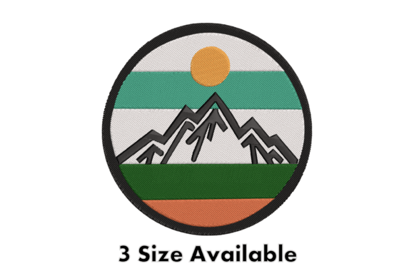 Mountain Badge Embroidery Design File Review