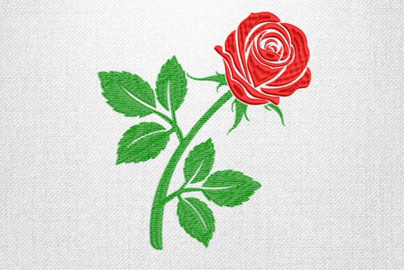Red Rose Stem Embroidery Design Review
