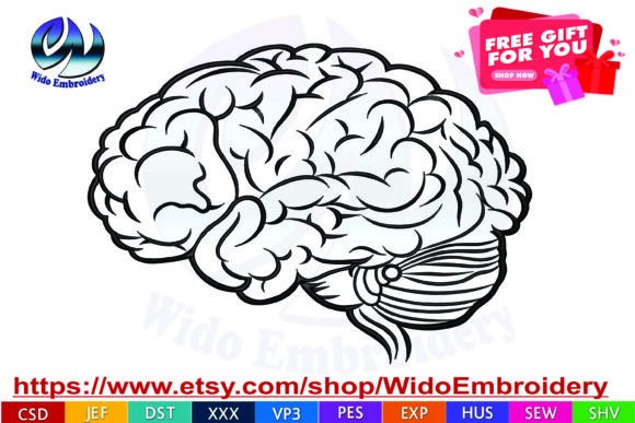Review: Anatomically Brain Embroidery Design for Apparel