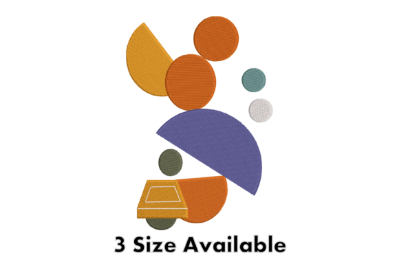 Review: Colorful Abstract Shapes Embroidery for Gifts