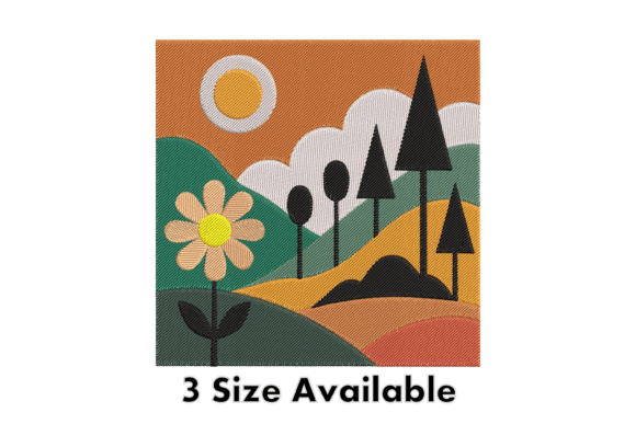 Review: Floral Landscape Embroidery Design