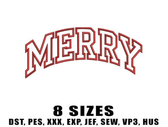 Review: Winter Word Christmas Embroidery Design
