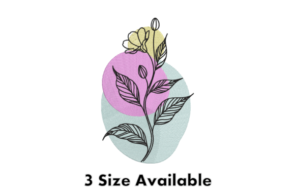 Reviewing Abstract Floral Line Embroidery File