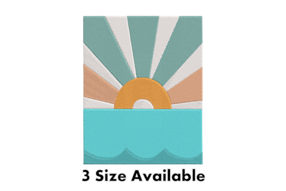 Reviewing Sunrise over Waves Embroidery File