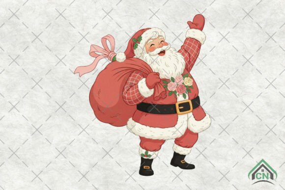 Reviewing the Faux Embroidery Joyful Santa PNG