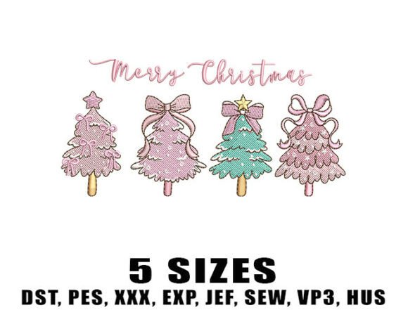Reviewing the Romantic Pink Tree Embroidery Design