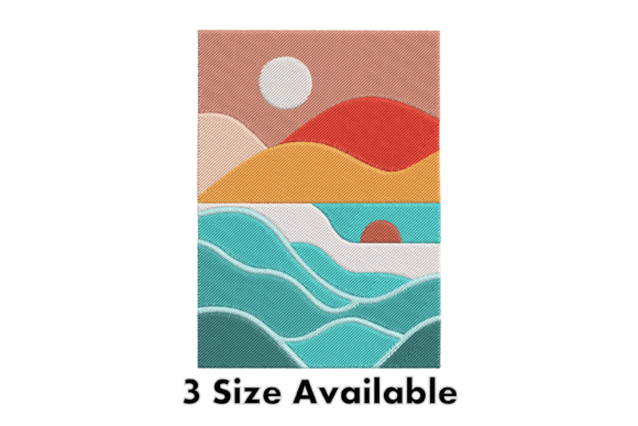 Sunset Waves Landscape Embroidery Review